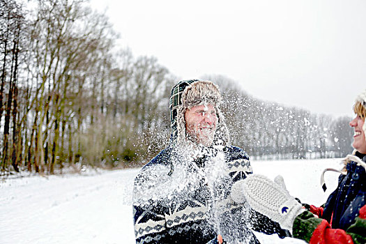 雪,脸