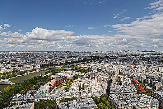 巴黎,法国,欧洲,埃菲尔铁塔,天际线