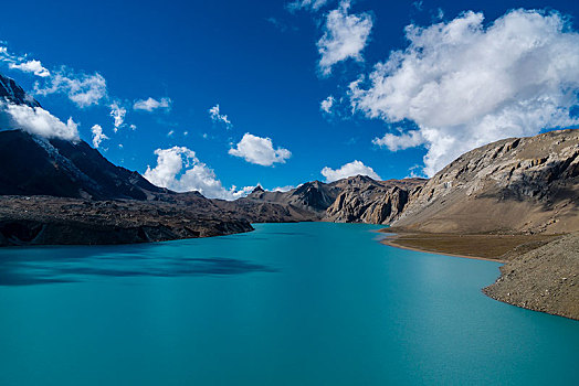 湖,地区,安娜普纳地区,尼泊尔,亚洲