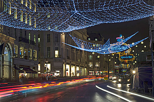 街道,伦敦,圣诞节