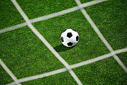 足球,概念,绿色,地点,聚焦,对球
