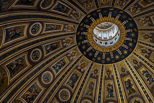穹顶,圣彼得大教堂,梵蒂冈,罗马,意大利,欧洲