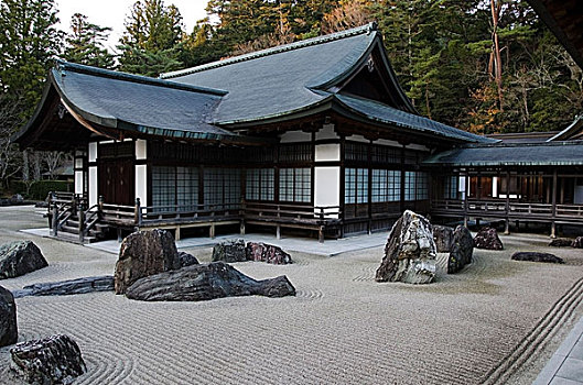 岩石花园,庙宇,日本