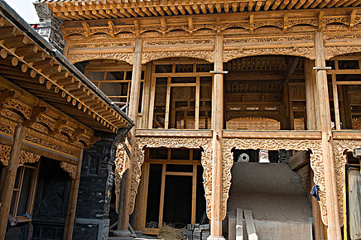 青海省西宁塔尔寺古寺修缮