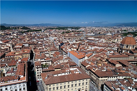 风景,佛罗伦萨,钟楼,广场,中央教堂