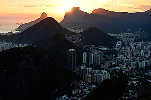 航拍,里约热内卢,糖,巴西,南美