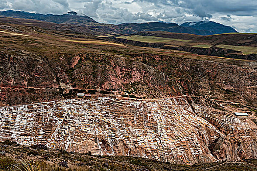 盐厂,神圣峡谷,印加,乌鲁班巴,靠近,秘鲁,南美