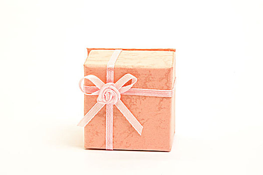 橙色,礼盒,粉色,丝带,白色背景,背景