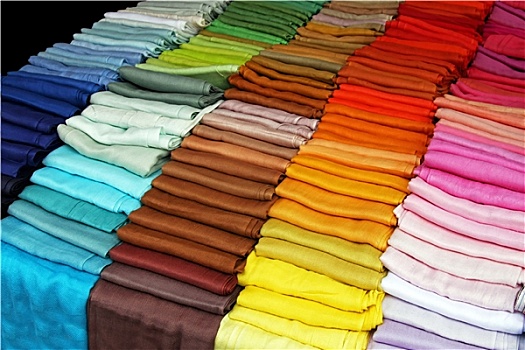 彩色,围巾