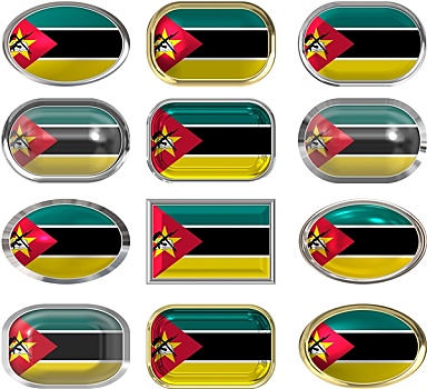 扣,旗帜,莫桑比克