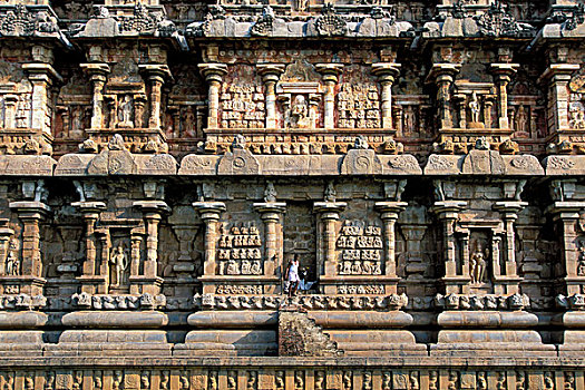 牧师,建筑,庙宇,世界遗产,泰米尔纳德邦,印度南部,印度,亚洲
