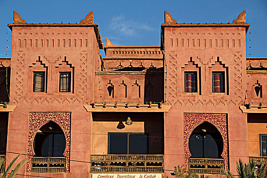 摩洛哥,砖坯,建筑,牢固,乡村,世界遗产,联合国教科文组织