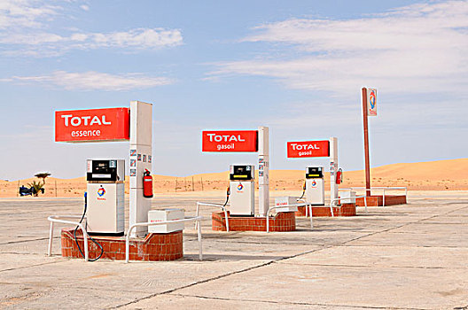 毛里塔尼亚,燃料,车站,撒哈拉沙漠