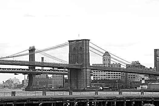 曼哈顿,布鲁克林,桥,东河,纽约
