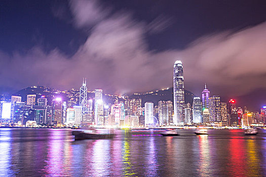 风景,维多利亚,天际线,维多利亚湾,香港