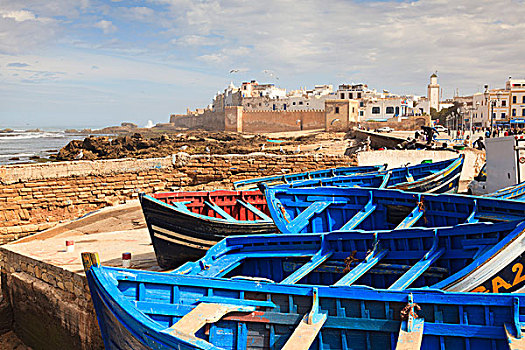 蓝色,渔船,陆地,苏维拉,摩洛哥