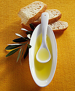 橄榄油,意大利拖鞋面包,橄榄枝