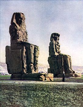 巨像,底比斯,埃及