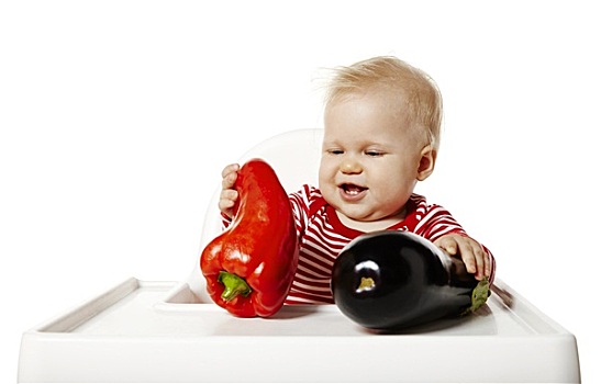 婴儿,蔬菜