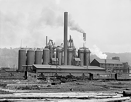 钢铁,炉子,匹兹堡,宾夕法尼亚,美国,工厂,产业,历史