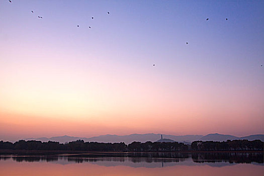 颐和园,昆明湖,西堤,玉泉山,玉泉塔