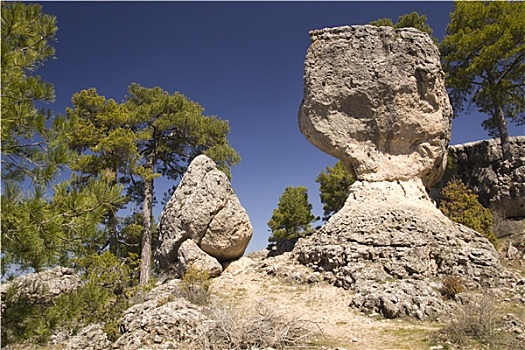 石灰石,石头,昆卡,西班牙