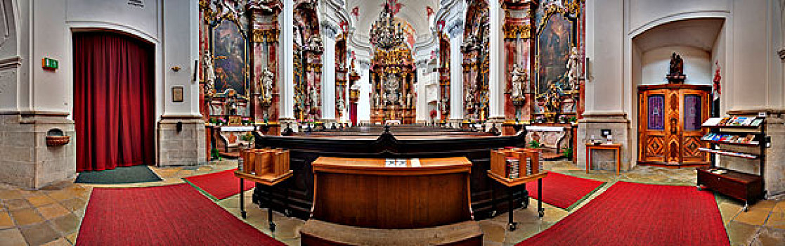 圣坛,少数民族,教堂,林茨,上奥地利州,奥地利,欧洲