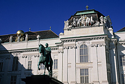 奥地利,维也纳,国家图书馆,皇帝,纪念建筑,前景