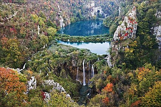 下瀑布,十六湖国家公园,克罗地亚