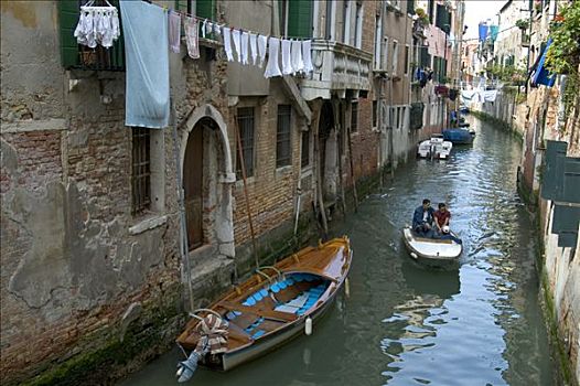 洗衣服,白天,威尼斯,意大利