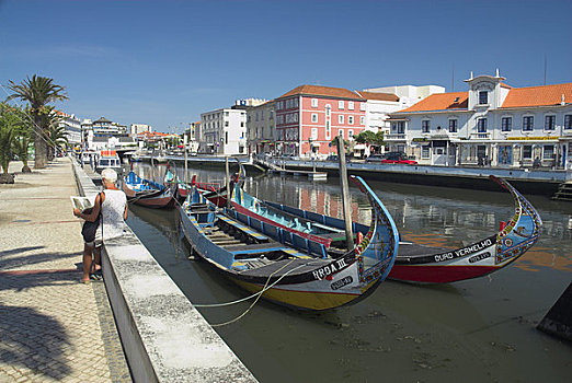 运河,传统,渔船,阿威罗,贝拉,滨海,葡萄牙