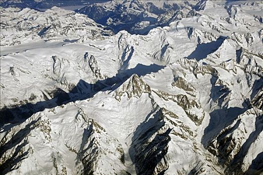 法国,阿尔卑斯山,风景,空气,飞行,特拉维夫,巴黎,戴高乐,十二月,2007年