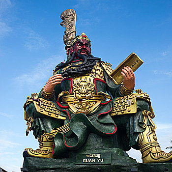 仰视,雕塑,苏梅岛,苏拉塔尼,省,泰国