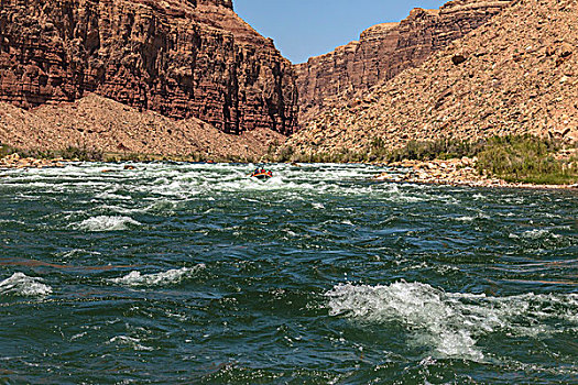 乘筏,科罗拉多河,大峡谷国家公园,亚利桑那,美国