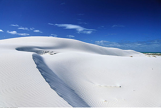 白沙,沙丘,西澳大利亚,澳大利亚