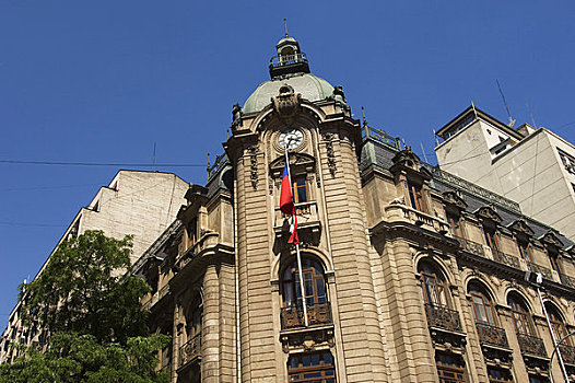 智利,圣地亚哥,市区,建筑