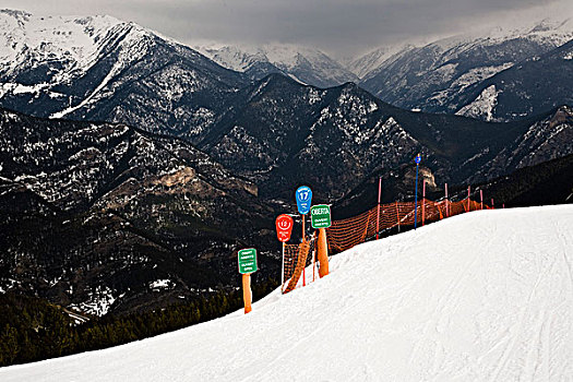 滑雪胜地,风景