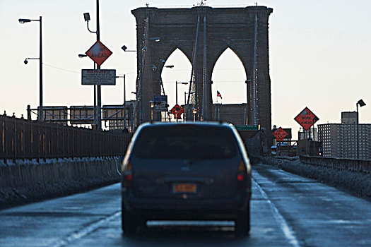 汽车,驾驶,布鲁克林大桥
