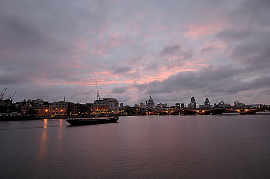 英格兰,伦敦,城市,黑衣修道士桥,水流,桥,五个,锻铁,拱,建造,设计