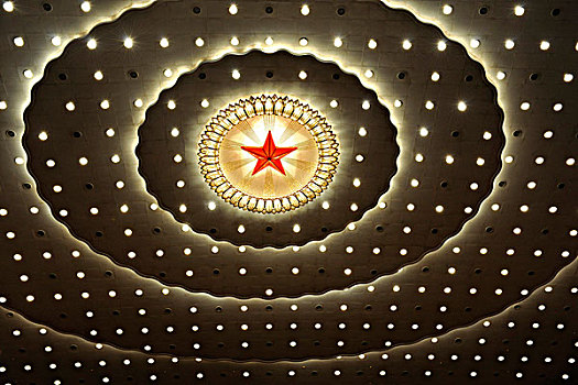 北京人民大会堂顶部花灯装饰