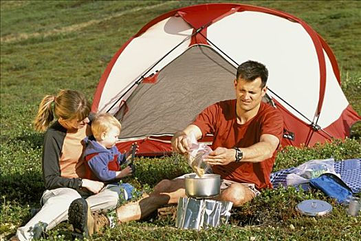 家庭,烹调,食物,户外,帐蓬,楚加奇州立公园