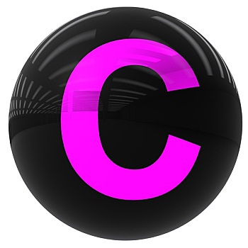 球,字母c