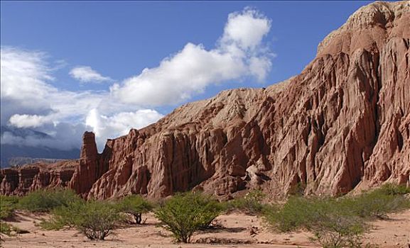 红色,沙岩构造,萨尔塔省,安第斯山,南美