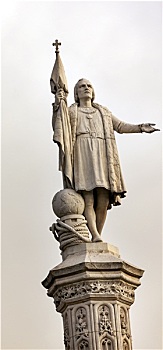 哥伦布,雕塑,纪念建筑,广场,马德里,西班牙