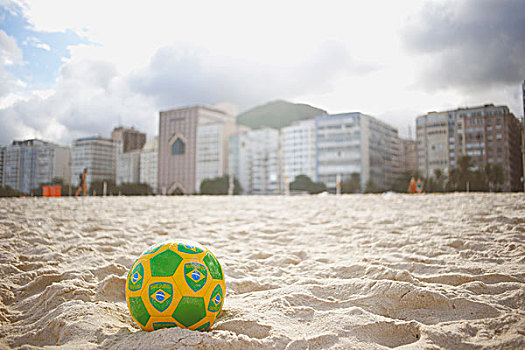 巴西,足球,科巴卡巴纳海滩,里约热内卢