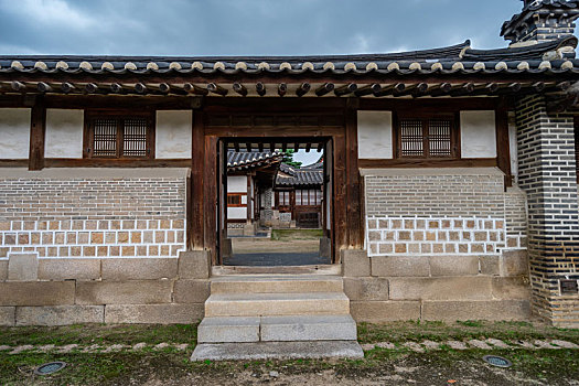 韩国首尔世界遗产昌德宫乐善斋建筑风光