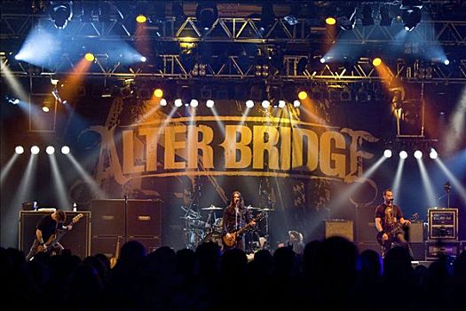 美国,摇滚乐队,桥,表演,现场演出,节日,瑞士,欧洲