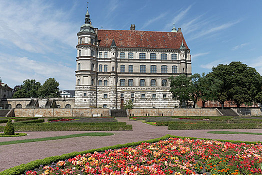 城堡,宫苑,梅克伦堡前波莫瑞州,德国,欧洲