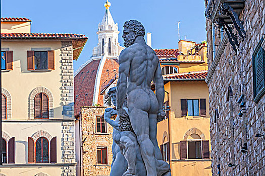 雕塑,广场,佛罗伦萨,意大利