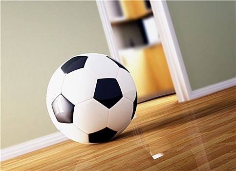 足球,木地板